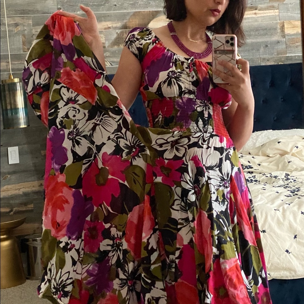 Floral summer maxi dress